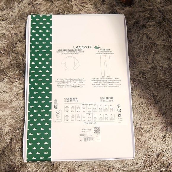 Lacoste Men's Pajama Boxed Set - Picture 2 of 5